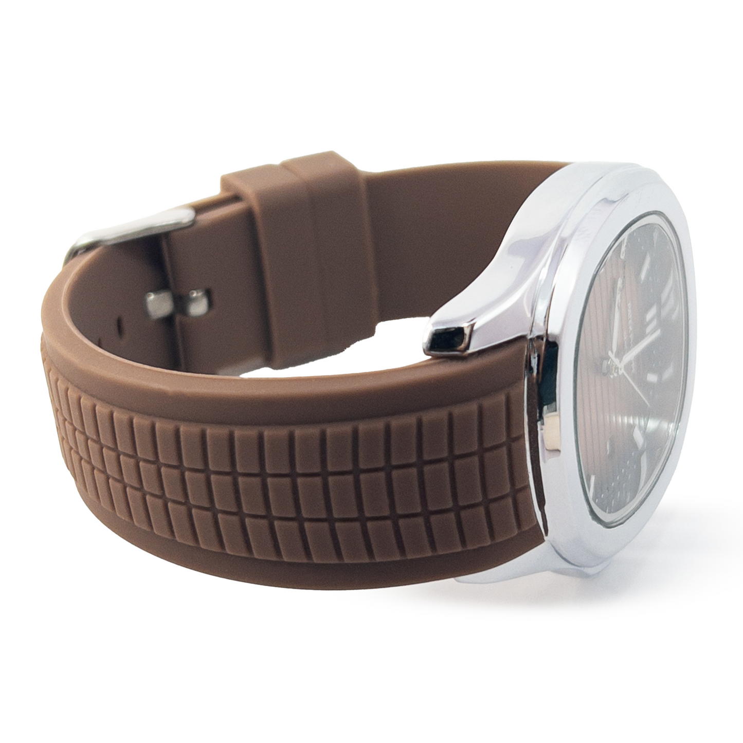 Patek Style Aquanaut Brown Dial Quartz Watch – Rubber Strap Edition