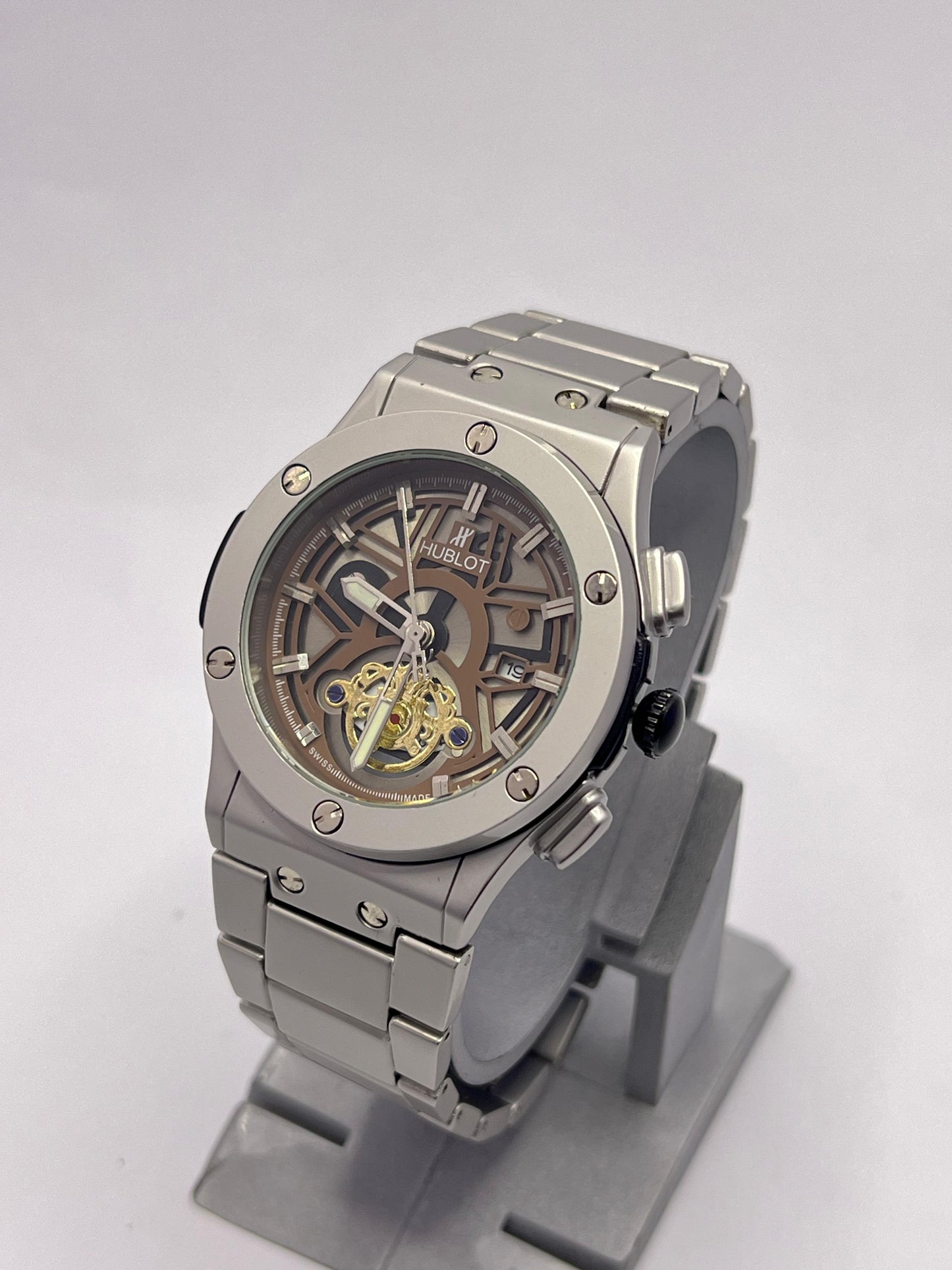 Hublot Big Bang Series Watch - Men’s Luxury Stainless Steel Mechanical Tourbillon Style Timepiece