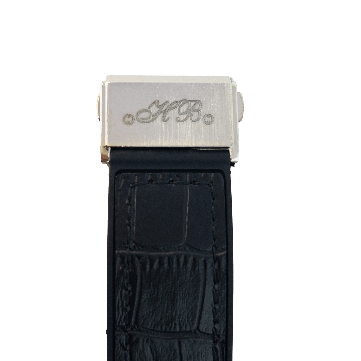 Hublot Chronograph Leather Strap Watch – Silver Dial Luxury Edition