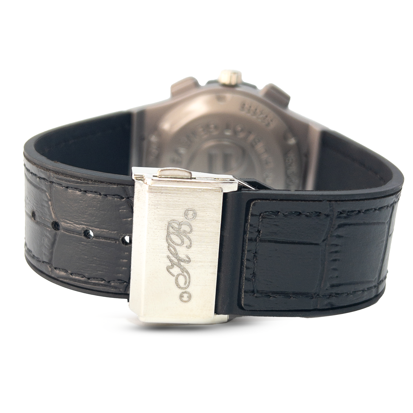 Hublot Chronograph Leather Strap Watch – Silver Dial Luxury Edition