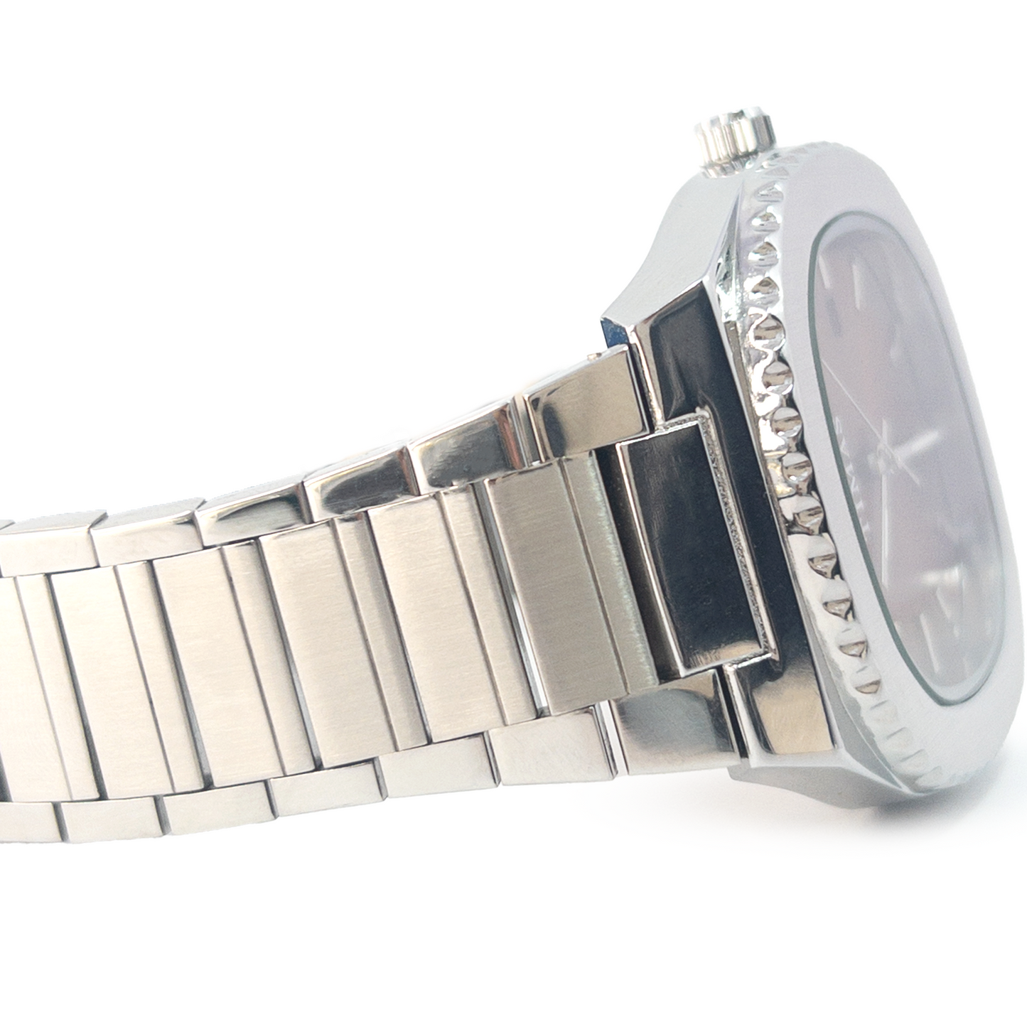 Timas Men's Luxury Watch – Brown Dial with Stainless Steel Strap | Date Display Quartz Watch