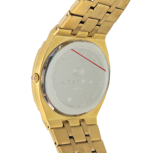 BESTWIN Gold Classic Quartz Watch – Royal Edition (Model: BW-GQ01-GLD)