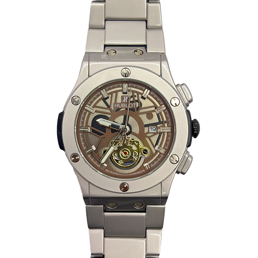 Hublot Big Bang Series Watch - Men’s Luxury Stainless Steel Mechanical Tourbillon Style Timepiece