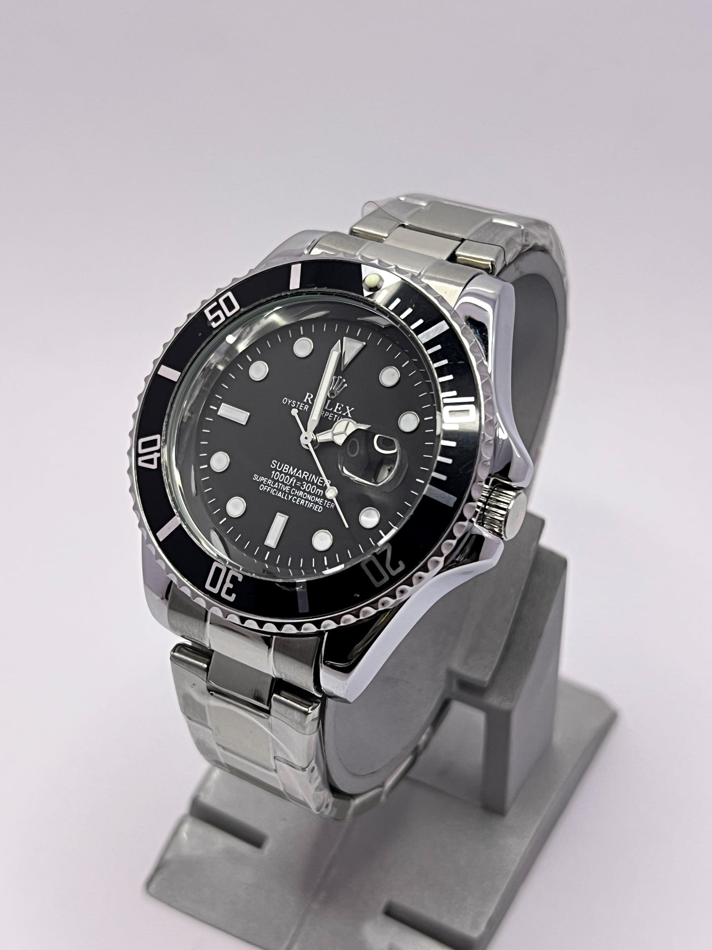 Rolex Sea-Dweller Inspired | Deep Black Dial Stainless Steel Men's Watch