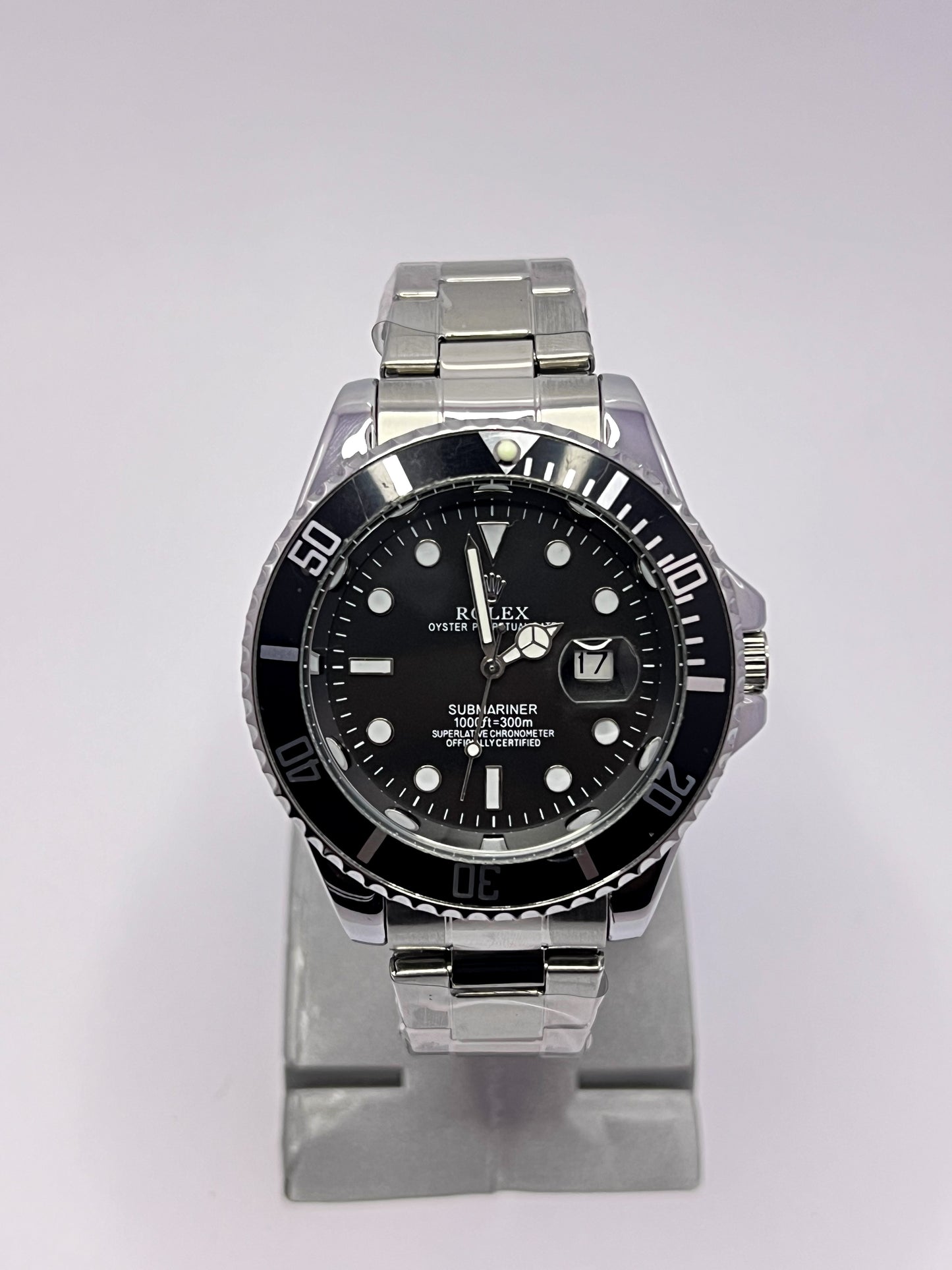 Rolex Sea-Dweller Inspired | Deep Black Dial Stainless Steel Men's Watch
