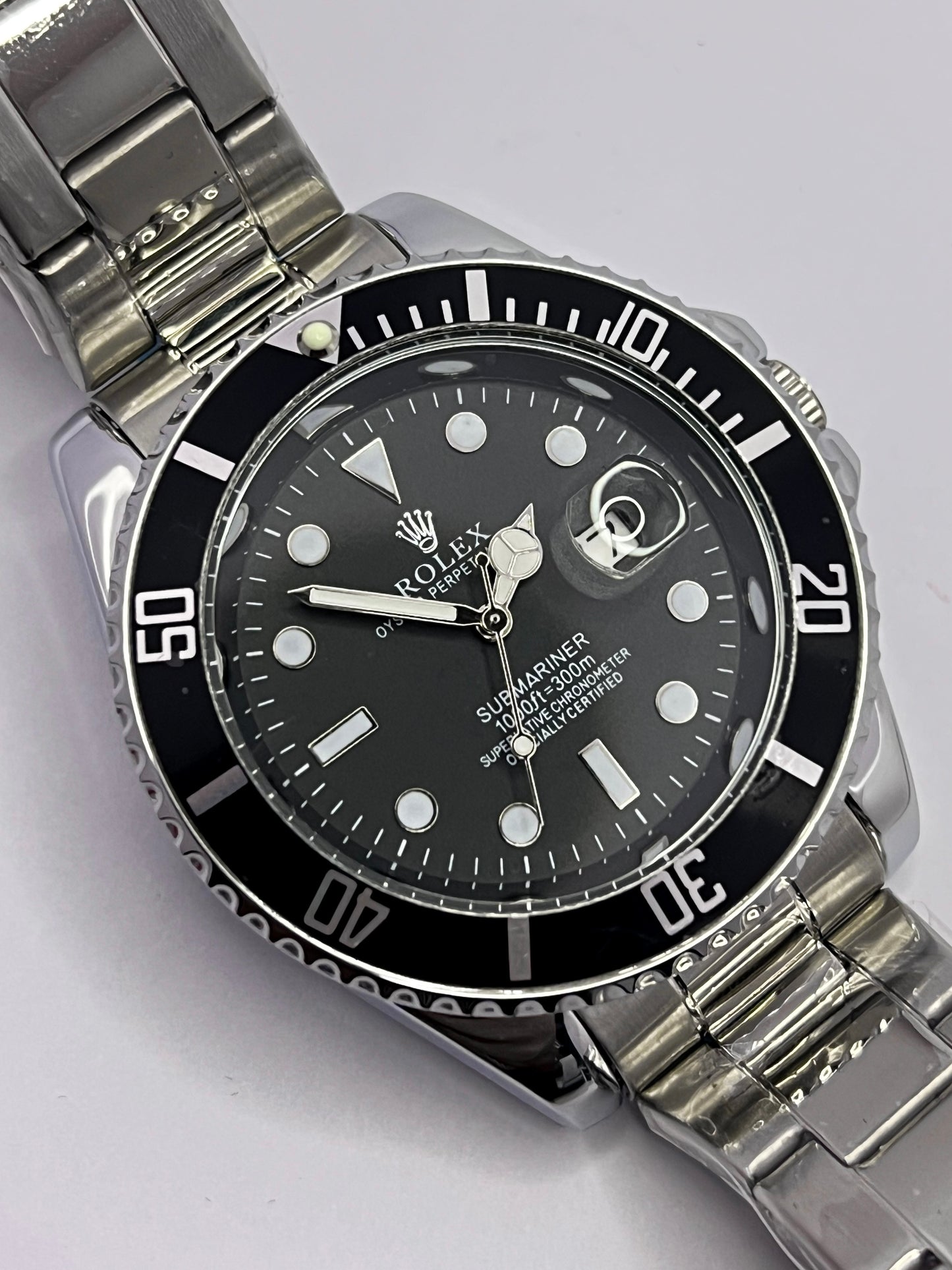 Rolex Sea-Dweller Inspired | Deep Black Dial Stainless Steel Men's Watch
