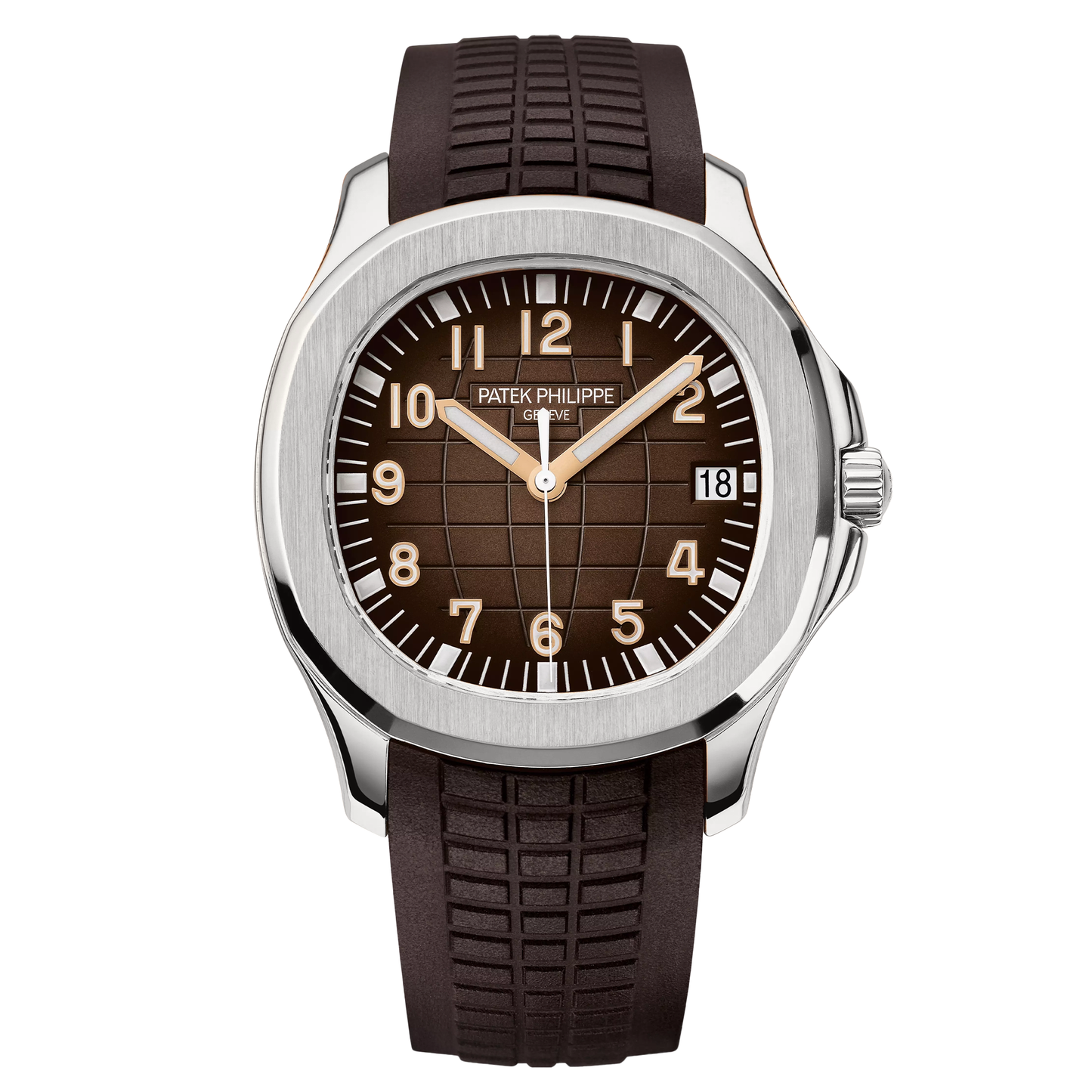 Patek Style Aquanaut Brown Dial Quartz Watch – Rubber Strap Edition