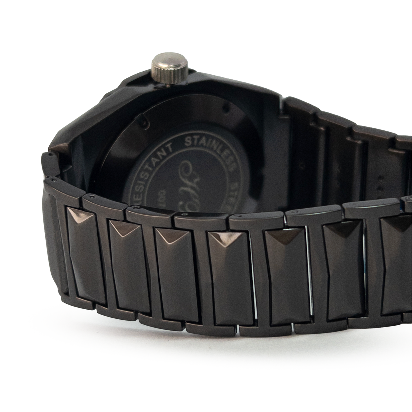 Hublot Style Chronograph Skeleton Watch – Matte Black Quartz Edition