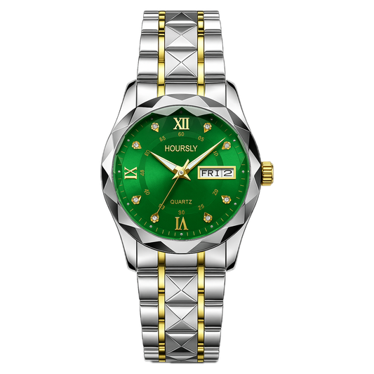 Hoursly Royale-G7 Green (Diamond Shape Glass)