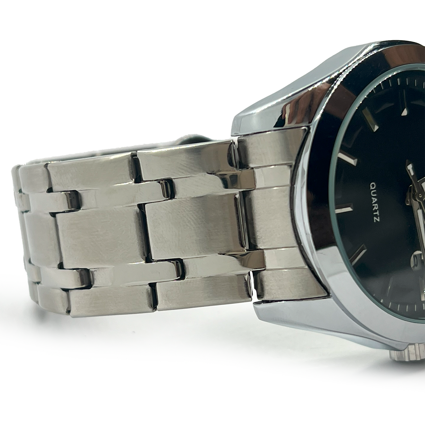 Tissot Black Dial Stainless Steel Quartz Watch – Classic Date Edition (Model: TST-Q01-BLK)