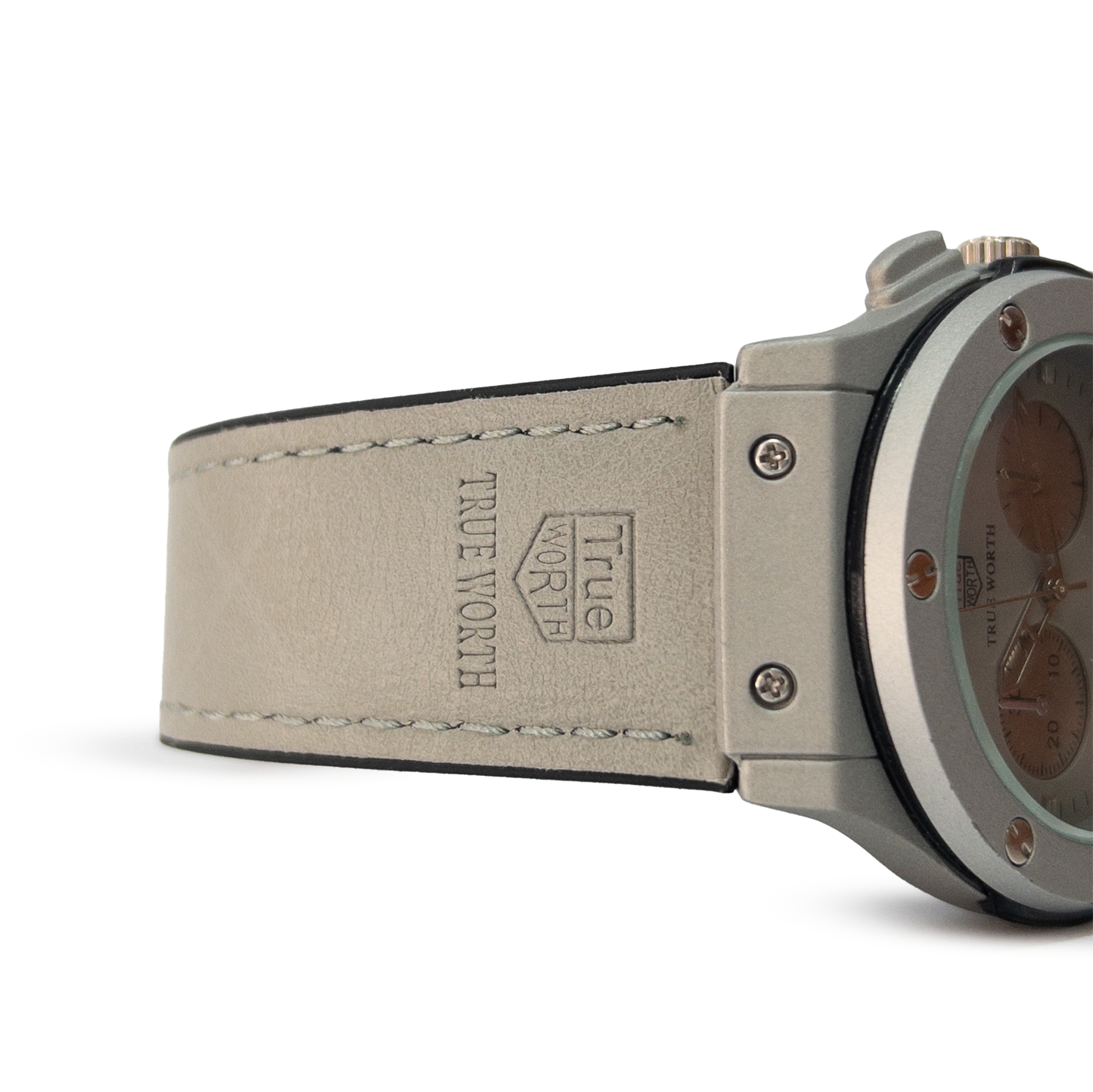Hublot Style Chronograph Quartz Watch – Frost White Leather Edition (Modle : HW-FW23)